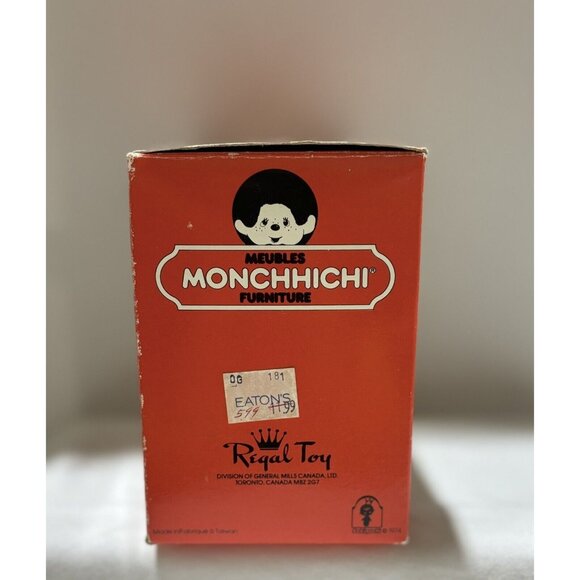 1974 Monchhichi Bench Sekiguchi Japan Wooden Monkey Plush Bench, Factory sealed - Picture 2 of 7